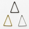 Cherry Tree Beads Plated Brass 12x15 Triangle Link - 6 per bag - ES7822 
