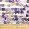 Fluorite  10mm Coin Beads - approx. 8 inch strand, Set A
