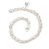 Fresh Water Pearl 11-12mm White Fresh Water Pearl Baroque Beads - 14 inch strand
