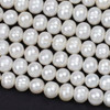 Fresh Water Pearl 8mm White Potato Beads - 16 inch strand