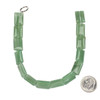 Green Aventurine 10x14mm Rectangle Beads - approx. 8 inch strand, Set A