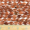 Goldstone 10x14mm Faceted Oval Beads - approx. 8 inch strand, Set B