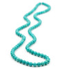 Cherry Tree Beads Dyed Green Turquoise Howlite 6mm Mala Round Beads - 115 beads per strand