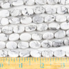 Howlite 10x14mm Oval Beads - approx. 8 inch strand, Set A
