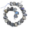 Labradorite 14-20x20-25mm Faceted Nugget Beads - 15 inch strand
