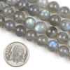 Cherry Tree Beads Blue Labradorite 8mm Mala Round Beads - 115 beads per strand 