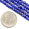 Cherry Tree Beads Lapis 3mm Faceted Round Beads - 15 inch strand 