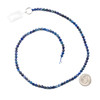 Lapis 4mm Faceted Round Beads - 15 inch strand