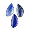 Lapis 25x50mm Free Form Pendant - 1 per bag