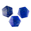 Lapis 40x45mm Top Drilled Hexagon Pendant - 1 per bag