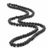 Cherry Tree Beads Waxed Black Lava 6mm Mala Round Beads - 115 beads per strand