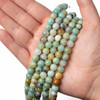 Cherry Tree Beads Large Hole Multicolor Amazonite 8mm Round Beads with 2.5mm Drilled Hole - approx. 8 inch strand 