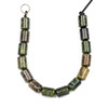 Cherry Tree Beads Large Hole Chinese Jade 10x14mm Barrel Beads with a 2.5mm Drilled Hole - approx. 8 inch strand 