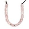 Large Hole Rose Quartz 10x14mm Barrel Beads with 2.5mm Drilled Hole - approx. 8 inch strand