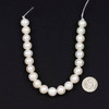 Large Hole Fresh Water Pearl 10-11mm White Potato Pearl with a 2mm Large Hole - approx. 8 inch strand