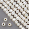 Cherry Tree Beads Large Hole Freshwater Pearl 8-9mm White Potato Pearl with a 2-2.5mm Large Hole - approx. 8 inch strand 