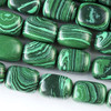 Synthetic Malachite 10x14mm Nugget Beads - approx. 8 inch strand, Set A