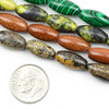 Cherry Tree Beads Gemstone 7x14-15mm Rice Beads - approx. 8 inch strand  Cherry Tree Beads Gemstone 7x14-15mm Rice Beads - approx. 8 inch strand