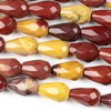 Cherry Tree Beads Mookaite 8x12mm Faceted Rounded Teardrop Beads - approx. 8 inch strand, Set B 