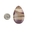 Cherry Tree Beads Multicolor Mookaite 30x50mm Top Front to Back Drilled Teardrop Pendant with a Flat Back - 1 per bag 