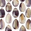 Cherry Tree Beads Multicolor Mookaite 30x50mm Top Front to Back Drilled Teardrop Pendant with a Flat Back - 1 per bag 