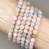 Cherry Tree Beads Morganite 8mm Round Beads - 15 inch strand
