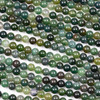 Moss Agate 6mm Round Beads - 15 inch strand