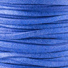 Midnight Blue with Glitter Microsuede 1.5mm Thick, 2mm Wide Flat Cord - 25 yard spool