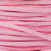 Pink Microsuede 1.5mm Thick, 2mm Wide Flat Cord - 25 yard spool