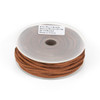 Sienna Brown Microsuede 1.5mm Thick, 2mm Wide Flat Cord - 25 yard spool