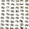 Cherry Tree Beads Handmade Lampwork Glass 20mm White Coin Beads with Black and Gold Glitter Swirls 
