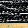 Black Obsidian 8x12mm Faceted Rounded Teardrop Beads - approx. 8 inch strand, Set B