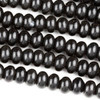 Black Obsidian 5x8mm Rondelle Beads - approx. 8 inch strand, Set A