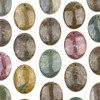 Ocean Jasper 35x45mm Top Front to Back Drilled Oval Pendant with a Flat Back - 1 per bag