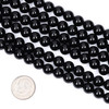 Cherry Tree Beads Onyx 8mm Round Beads - 15 inch strand 