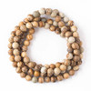 Cherry Tree Beads Picture Jasper 8mm Mala Round Beads - 115 beads per strand 