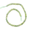 Prehnite 7-8mm Simple Faceted Star Cut Beads - 15 inch strand