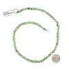 Prehnite 6mm Simple Faceted Star Cut Beads - 15 inch strand