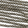 Pyrite 6mm Round Beads - 15 inch strand