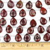 Rainbow Jasper Faceted 12x15mm Top Drilled Flat Teardrop Beads - approx. 8 inch strand, Set B