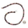 Matte Rhodonite 8mm Round Beads - 15 inch strand