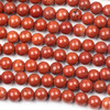 Red Jasper 6mm Round Beads - approx. 8 inch strand, Set A