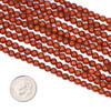 Cherry Tree Beads Red Jasper 4mm Round Beads - 15.5 inch strand