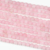 Matte Rose Quartz 6mm Round Beads - 15 inch strand