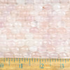 Rose Quartz 8x12mm Faceted Rounded Teardrop Beads - approx. 8 inch strand, Set B