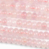 Rose Quartz 5x8mm Rondelle Beads - approx. 8 inch strand, Set A