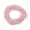 Cherry Tree Beads Rose Quartz 8mm Mala Faceted Round Beads - 115 beads per strand 
