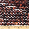 Red Tigereye 8mm Round Beads - approx. 8 inch strand, Set A