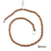 Cherry Tree Beads Sandalwood Round Beads - 16 inch strand 
