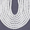 Cherry Tree Beads Matte Glass, Sea Glass Style 8mm Clear Round Beads - 15 inch strand 